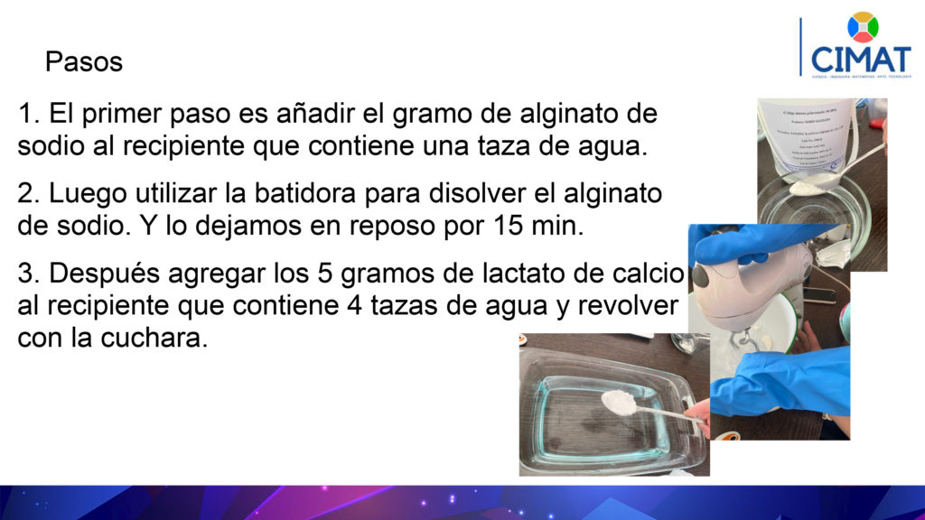 gotitas de agua CIMAT