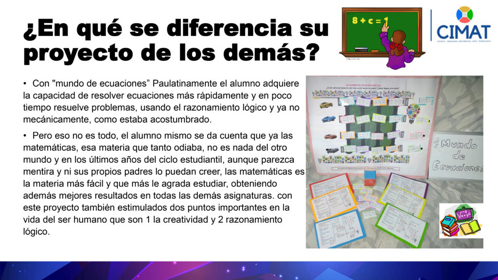 Nombre del proyecto: Mundo de ecuaciones Área: Matemáticas   N