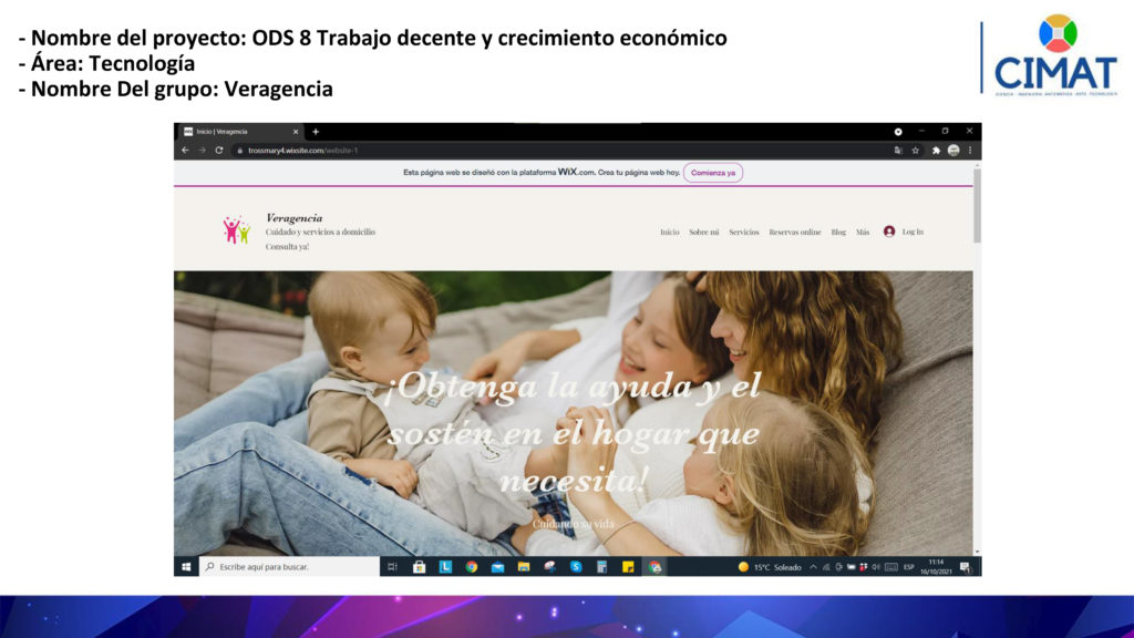 - Nombre del proyecto: ODS 8 Trabajo decente y crecimiento econ