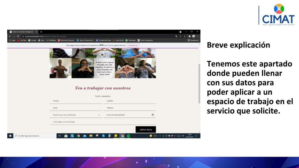 - Nombre del proyecto: ODS 8 Trabajo decente y crecimiento econ